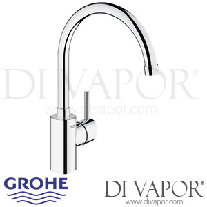 Grohe Concetto Single-Lever Kitchen Sink Mixer - 2010 to 2012 - Spare Parts 32661001 GEN1